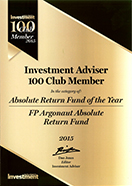 Investment Adviser 100 Club Member 2015
